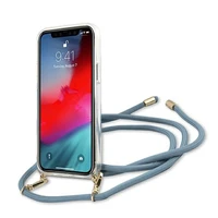 Guess GUHCP12SCRTVSBL iPhone 12 mini 5.4" mėlynas/mėlynas kietas dėklas Script Vintage