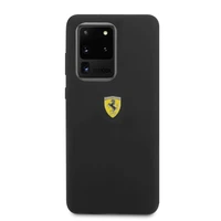 Ferrari kietasis dėklas FESSIHCS69BK S20 Ultra G988 juodas/juodas silikonas