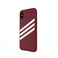 Adidas OR formuotas PU zomšos dėklas iPhone X / XS - bordo