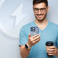 Dux Ducis Clin2 dėklas iPhone 14 Pro magnetinis MagSafe dėklas mėlynas