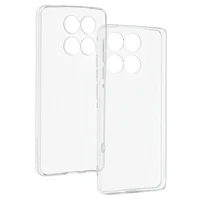 Itin plonas 1mm dėklas telefonui Motorola Edge 60 Fusion 5G permatomas