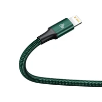 Baseus Rapid Series 3in1 USB-C - USB-C / Lightning / micro USB kabelis 20W PD 1.5m - žalias