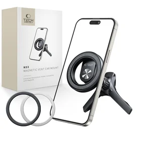 Tech-Protect N53 automobilinis oro angos laikiklis su MagSafe žiedais - juodas