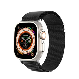 DUX DUCIS dirželis GS nailoninis Apple Watch 42 / 44 / 45 / 49 mm juodas
