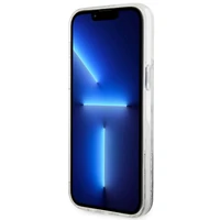 Guess GUHCP14XLCSGSGH iPhone 14 Pro Max 6.7" baltas/baltas kietas dėklas Liquid Glitter Marble