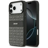 DKNY pakartotinio rašto su toninėmis juostelėmis dėklas telefonui iPhone 17 Pro Max - juodas