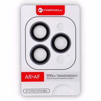 Forcell aukščiausios kokybės kameros objektyvo grūdintas stiklas - iPhone 13 Pro / 13 Pro Max sidabrinis