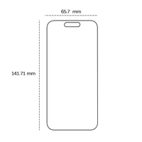 LCD apsauginis stikliukas 9H Apple iPhone 15 Pro