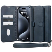 Spigen Wallet S Pro dėklas telefonui iPhone 15 Pro - tamsiai mėlynas