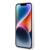 Karl Lagerfeld KLHMP14LSNCHBCH iPhone 14 Pro 6.1" baltas silikoninis dėklas Choupette, magnetinis (MagSafe)