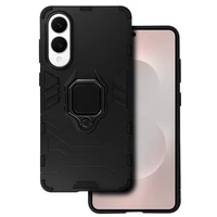 Žiedinis šarvuotas dėklas Samsung Galaxy S25 Edge juodas