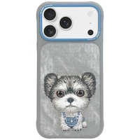 Nimmy Big Eyed Pet 2.0 Šuns dėklas telefonui iPhone 17 Pro Max - pilka