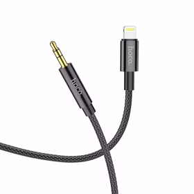 Audio adapteris Hoco UPA19 lightning į 3,5mm(p) juodas (1M)