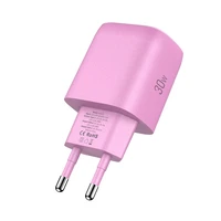 Tech-Protect NCA30 PD 30W QC3.0 USB-A / USB-C sieninis įkroviklis - rožinis