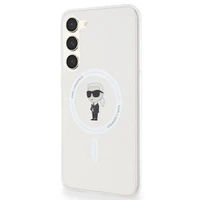 Karl Lagerfeld IML Ikonik MagSafe dėklas telefonui Samsung Galaxy S24+ - skaidrus