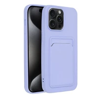 Kortelių dėklas telefonui IPHONE 15 Pro Max violetinis
