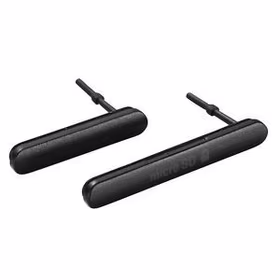 Šoniniai dangteliai juodi Sony E2303 Xperia M4 Aqua (microSD, SIM) ORG