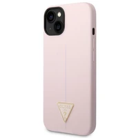 Guess GUHCP14MSLTGU iPhone 14 Plus 6,7 violetinis / violetinis kietasis dėklas Silicone Triangle Logo