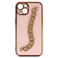 Madingas dėklas telefonui Iphone 13 dizainas 4 šviesiai rožinė