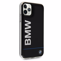 BMW Signature spausdintas logotipas dėklas iPhone 11 Pro Max - juodas