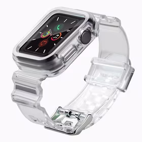 Silikoninė apyrankė dirželis dėklas dirželis šviesos rinkinys Apple Watch 42mm - juodas