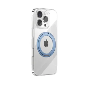 "Joyroom" JR-16JL6 "iPhone 16 Pro Max" itin plonas "MagSafe" dėklas su 360° žiediniu stovu - mėlynas