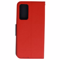 Madingas dėklas telefonui Xiaomi Redmi Note 11 5G/Note 11S 5G/Poco M4 Pro 5G raudona-tamsiai mėlyna