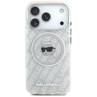 Karl Lagerfeld IML Karl Head Logo Magnetinis dėklas telefonui iPhone 17 Pro Max - pilkas