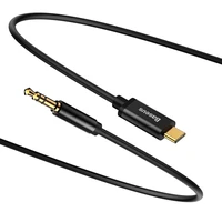 Baseus garso kabelis Yiven M01 USB-C - jack 3,5 mm 1,2 m juodas