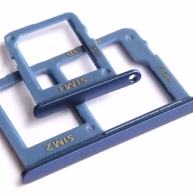 SIM kortelės laikiklis Samsung A605 A6+ 2018 (2 vnt) mėlynas ORG