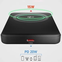 SBS Mag Power Qi2 5000 mAh išorinė baterija suderinama su MagSafe - juoda