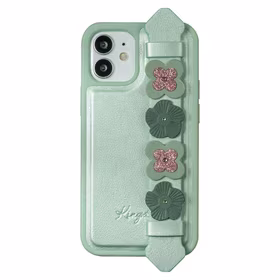 Kingxbar Sweet Series dėklas telefonui dekoruotas originaliais Swarovski kristalais iPhone 12 mini žalias