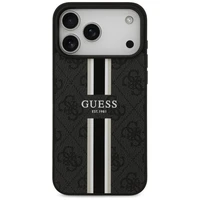 GUESS dėklas telefonui IPHONE 17 Pro Max, suderinamas su MagSafe GUHMP17XP4RPSK (4G Printed Stripes), juodas