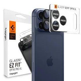 Spigen Optik Pro XL kameros objektyvo stiklas iPhone 17 Pro Max - Juodas