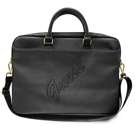 Guess Saffiano Script rankinė 16" nešiojamam kompiuteriui - juoda