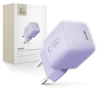 "Tech-Protect" NCM25 USB-C PD 25 W sieninis įkroviklis - violetinės spalvos