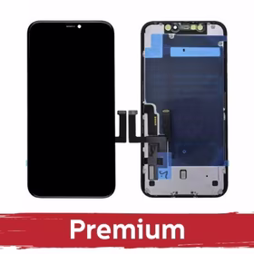 Ekranas skirtas iPhone 11 juodas (INCELL su metaline skarda / Premium) /*Removable IC*/
