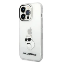 Karl Lagerfeld KLHCP14XHNCHTCT iPhone 14 Pro Max 6.7" skaidrus kietas dėklas Ikonik Choupette