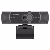 Savio CAK-05 internetinė kamera 3,7 MP 2560 x 1440 pikseliai USB Juoda