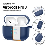 "Tech-Protect" silikoninis dėklas su kabliuku, skirtas "AirPods Pro" - tamsiai mėlynas
