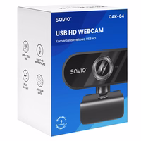 Savio CAK-04 internetinė kamera 720 MP 1280 x 720 pikseliai USB Juoda
