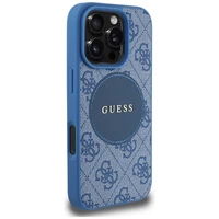 Guess 4G Circle Classic Logo Magnetinis dėklas telefonui iPhone 16 Pro - mėlynas