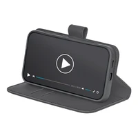 Puro atverčiamas dėklas su pinigine Samsung Galaxy S25+ - juodas