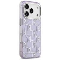 Karl Lagerfeld IML KL Monograma Magnetinis dėklas iPhone 17 Pro Max - violetinis