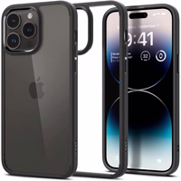 Spigen Ultra Hybrid iPhone 14 Pro dėklas - matinė juoda
