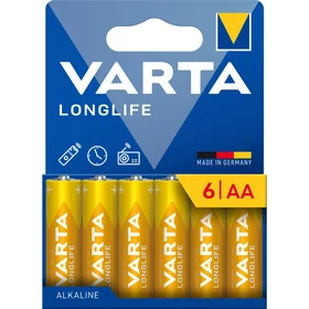 VARTA alkaline battery R6 (AA) Longlife 6 pcs