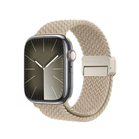 DUX DUCIS MIXTURE PRO elastinė pyninė juosta Apple Watch 38/40/41 mm šviesiai smėlinė