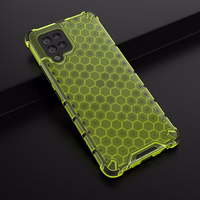 Honeycomb dėklas šarvuotas su TPU buferiu Samsung Galaxy A42 5G žalias
