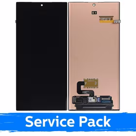 Ekranas skirtas Samsung S918 S23 Ultra juodas (Service Pack) (NF version)