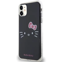 Hello Kitty IML katės veido dėklas telefonui iPhone 11 / Xr - juodas